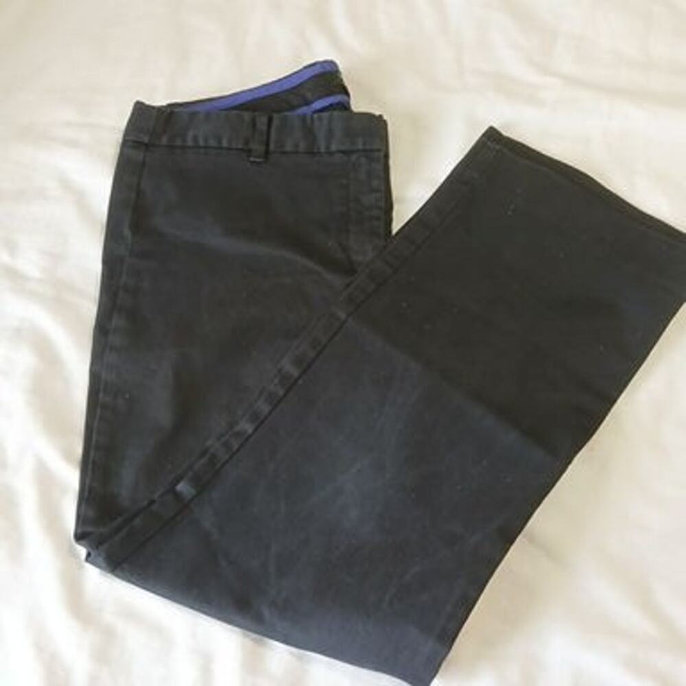 J. Crew stretch cotton CityFit Pants size 8 Black - Picture 10 of 16